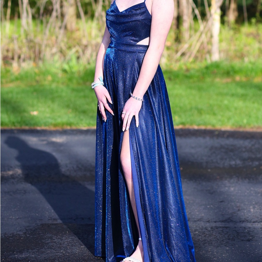 Navy Blue Windor Prom Dress